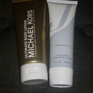 Michael Kors and Jennifer Aniston body lotion